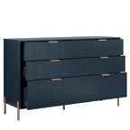 Festivo Comò a 6 cassetti e 2 comodini a 2 cassetti della linea Modern Elegance