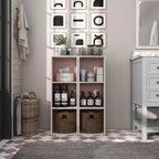 24/7 Shop At Home Libreria Moderna Modulare e Impilabile a 3 Cubi Silkpath da 35,3"