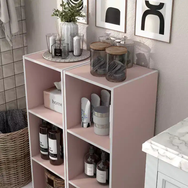 24/7 Shop At Home Libreria Moderna Modulare e Impilabile a 3 Cubi Silkpath da 35,3"