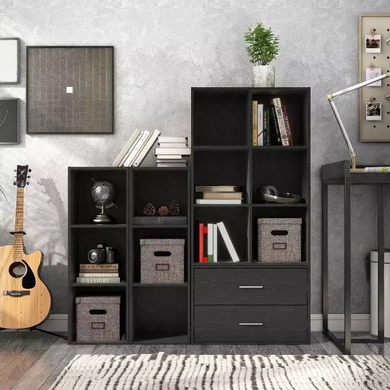 24/7 Shop At Home Libreria Moderna Modulare e Impilabile a 3 Cubi Silkpath da 35,3"