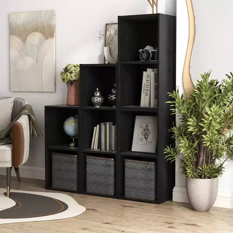 24/7 Shop At Home Libreria Moderna Modulare e Impilabile a 3 Cubi Silkpath da 35,3"