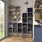 24/7 Shop At Home Libreria Moderna Modulare e Impilabile a 3 Cubi Silkpath da 35,3"