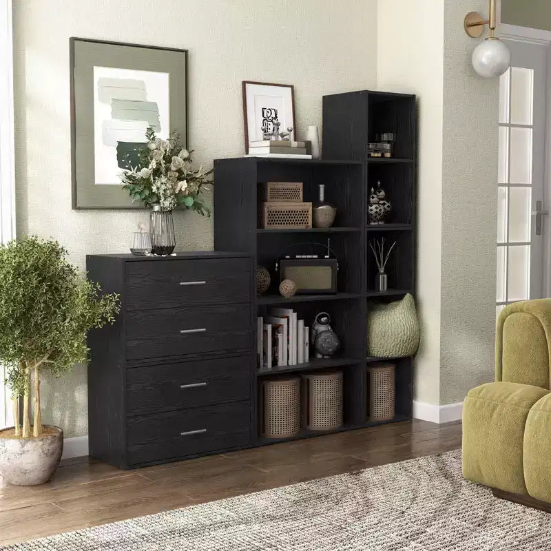 24/7 Shop At Home Libreria Moderna Modulare e Impilabile a 3 Cubi Silkpath da 35,3"