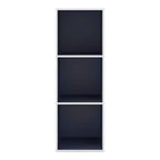 24/7 Shop At Home Libreria Moderna Modulare e Impilabile a 3 Cubi Silkpath da 35,3"