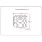 WyndenHall Mattise Pouf Rotondo