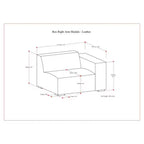 Modulo bracciolo destro WyndenHall Biggs