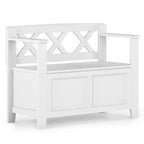 Panca contenitore da ingresso in legno massello Wyndenhall 36 Halifax Transitional