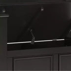 Panca contenitore da ingresso in legno massello Wyndenhall 36 Halifax Transitional