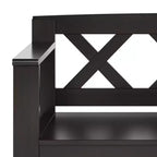 Panca contenitore da ingresso in legno massello Wyndenhall 36 Halifax Transitional