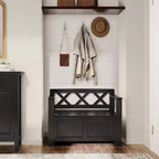 Wyndenhall 36 Halifax Transitional Solid Wood Entryway Storage Bench