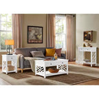 Tavolino da salotto Alaterre Furniture Middlebury in legno con ripiano portaoggetti