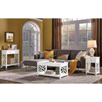 Tavolino da salotto Alaterre Furniture Middlebury in legno con ripiano portaoggetti