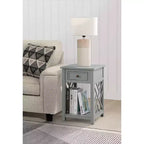 Tavolino da salotto Alaterre Furniture Middlebury in legno con ripiano portaoggetti