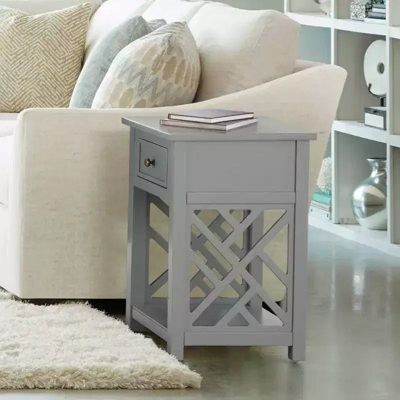Tavolino da salotto Alaterre Furniture Middlebury in legno con ripiano portaoggetti
