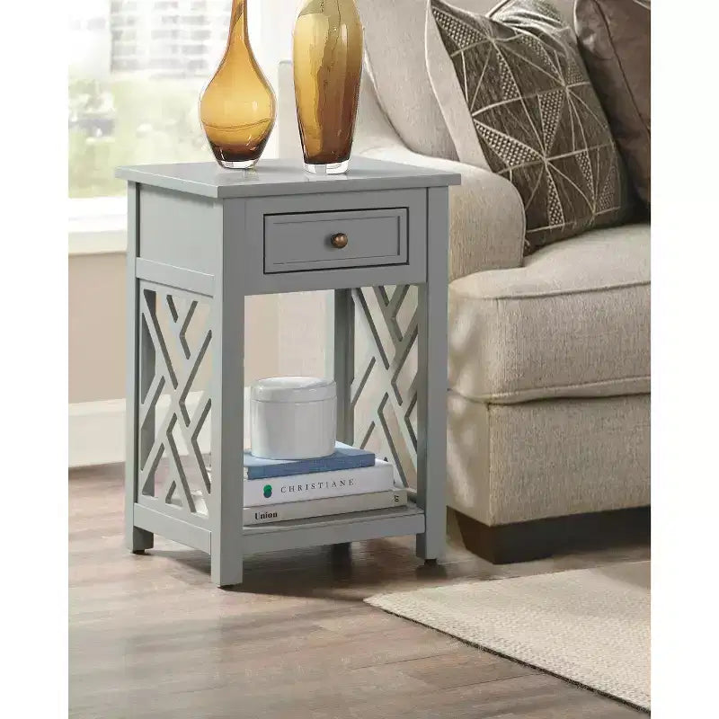 Tavolino da salotto Alaterre Furniture Middlebury in legno con ripiano portaoggetti