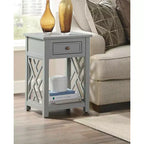 Tavolino da salotto Alaterre Furniture Middlebury in legno con ripiano portaoggetti