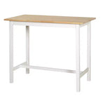 Set da pranzo Buylateral Galena a 4 pezzi in legno massello compatto ad altezza bancone