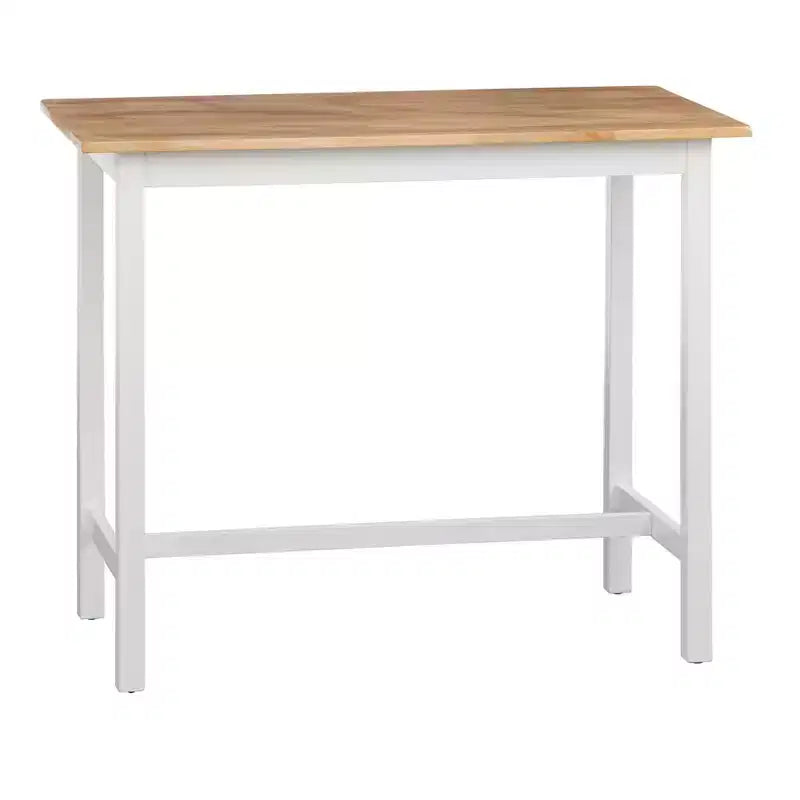 Set da pranzo Buylateral Galena a 4 pezzi in legno massello compatto ad altezza bancone