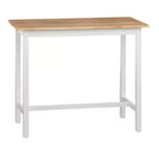 Set da pranzo Buylateral Galena a 4 pezzi in legno massello compatto ad altezza bancone