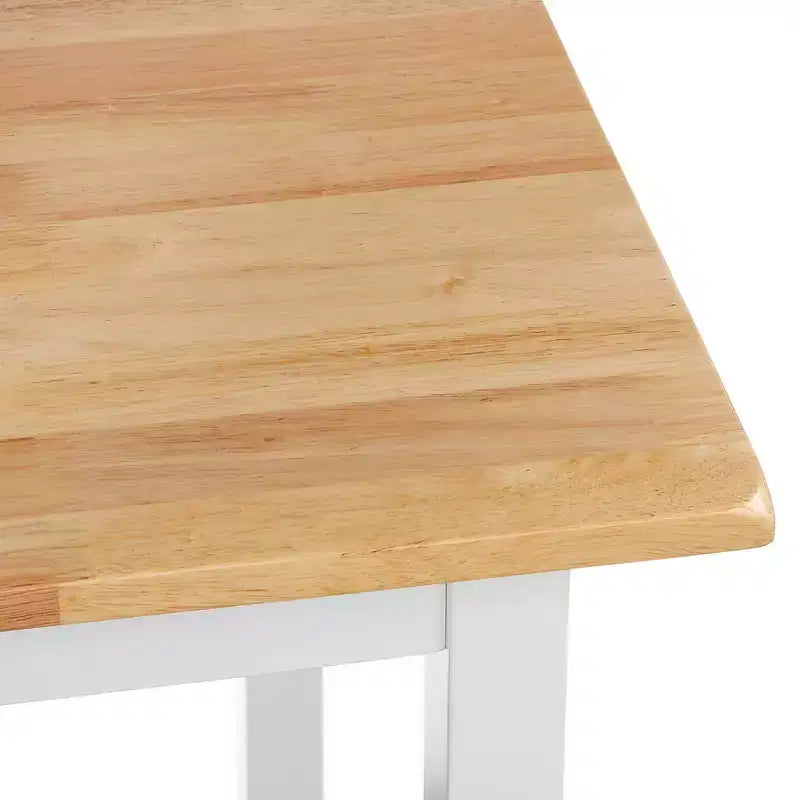 Set da pranzo Buylateral Galena a 4 pezzi in legno massello compatto ad altezza bancone