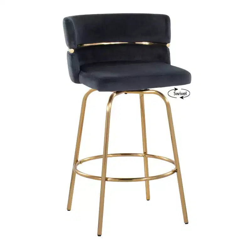 Set di 2 sgabelli da bar Cinch-Claire altezza bancone - LumiSource