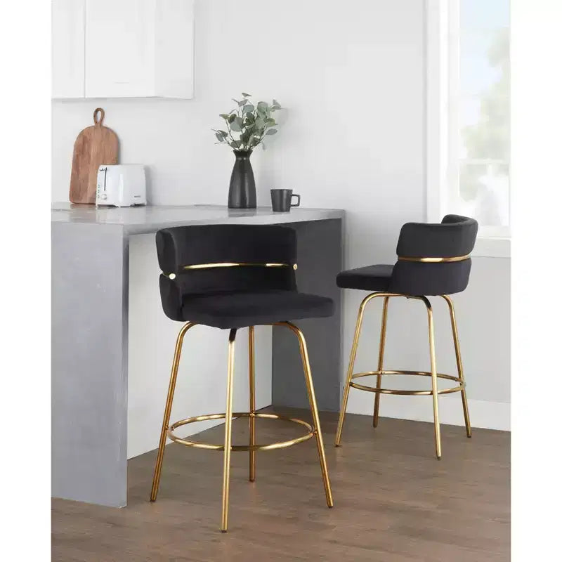 Set di 2 sgabelli da bar Cinch-Claire altezza bancone - LumiSource