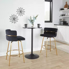 Set di 2 sgabelli da bar Cinch-Claire altezza bancone - LumiSource
