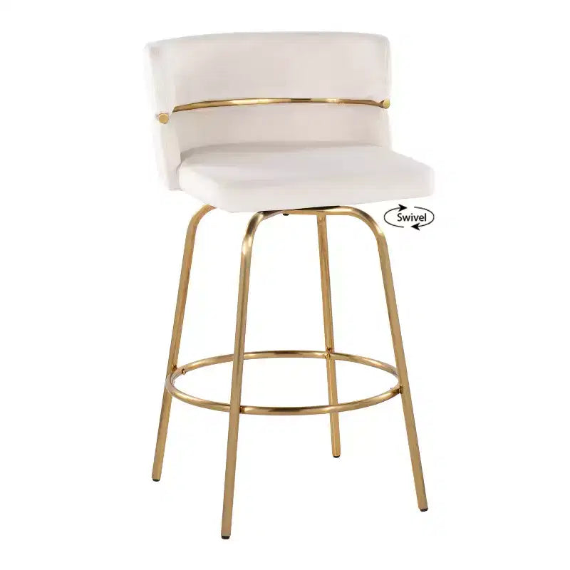 Set di 2 sgabelli da bar Cinch-Claire altezza bancone - LumiSource