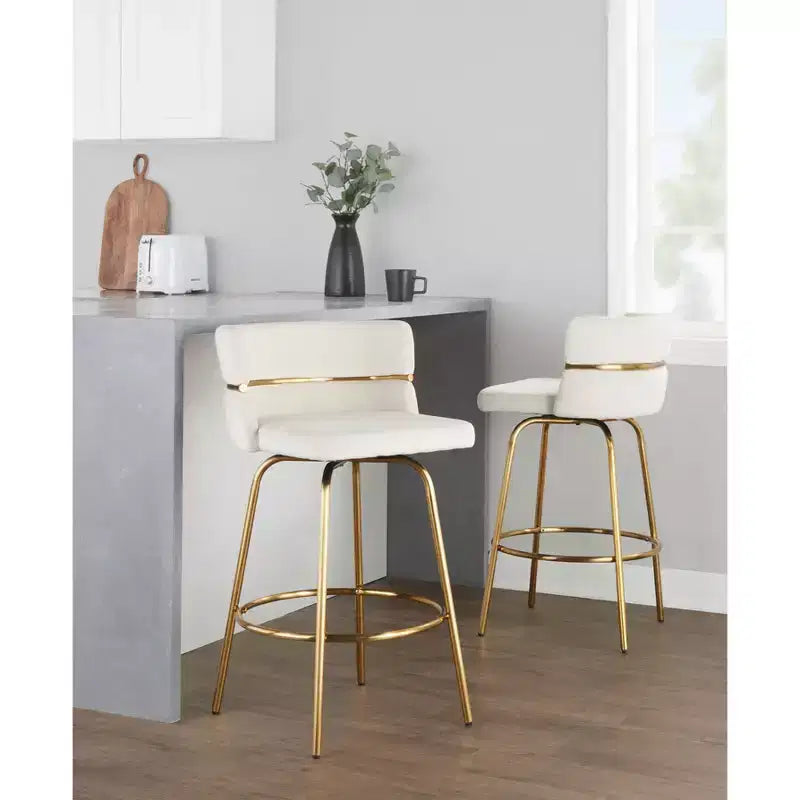 Set di 2 sgabelli da bar Cinch-Claire altezza bancone - LumiSource