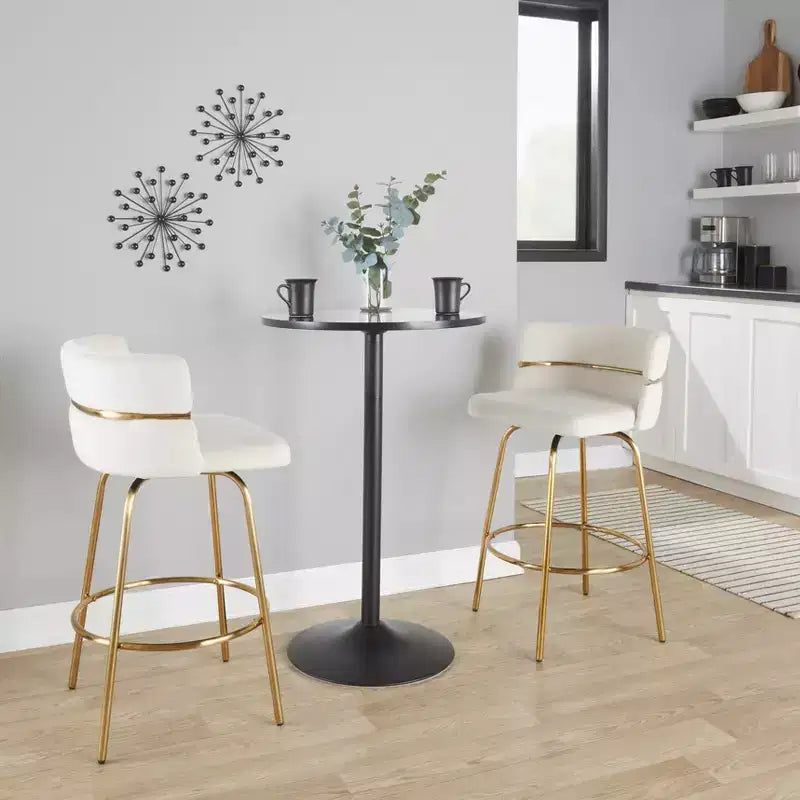Set di 2 sgabelli da bar Cinch-Claire altezza bancone - LumiSource