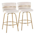 Set of 2 Cinch-Claire Counter Height Barstools - LumiSource