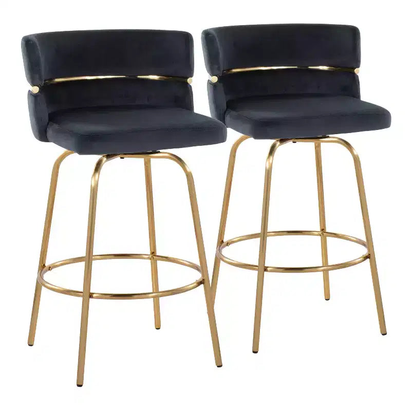 Set di 2 sgabelli da bar Cinch-Claire altezza bancone - LumiSource
