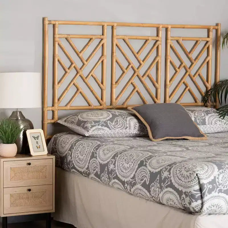 bali & pari Karavo Testata Letto Matrimoniale Indipendente in Rattan