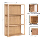 Kate & Laurel All Things Decor 30 Scaffale da parete in rattan/legno Ori
