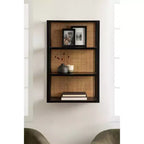 Kate & Laurel All Things Decor 30 Scaffale da parete in rattan/legno Ori