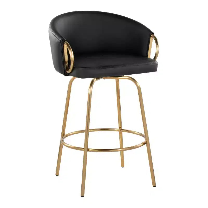 LumiSource Set di 2 sgabelli da bar Claire altezza bancone in PU
