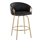LumiSource Set di 2 sgabelli da bar Claire altezza bancone in PU