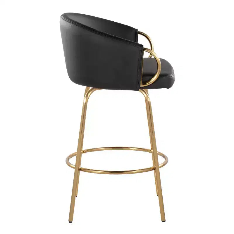 LumiSource Set di 2 sgabelli da bar Claire altezza bancone in PU