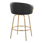LumiSource Set di 2 sgabelli da bar Claire altezza bancone in PU