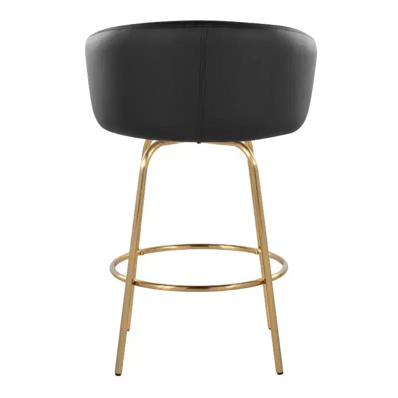 LumiSource Set di 2 sgabelli da bar Claire altezza bancone in PU