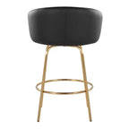 LumiSource Set di 2 sgabelli da bar Claire altezza bancone in PU
