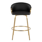 LumiSource Set di 2 sgabelli da bar Claire altezza bancone in PU