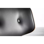 LumiSource Set di 3 Sgabelli da Bar Regolabili Lombardi Metallo Nero/Noce PU