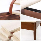 Zinus Linda Wood Platform Bed Frame Marrone