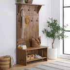 70 Hall Tree Driftwood - Alaterre Furniture