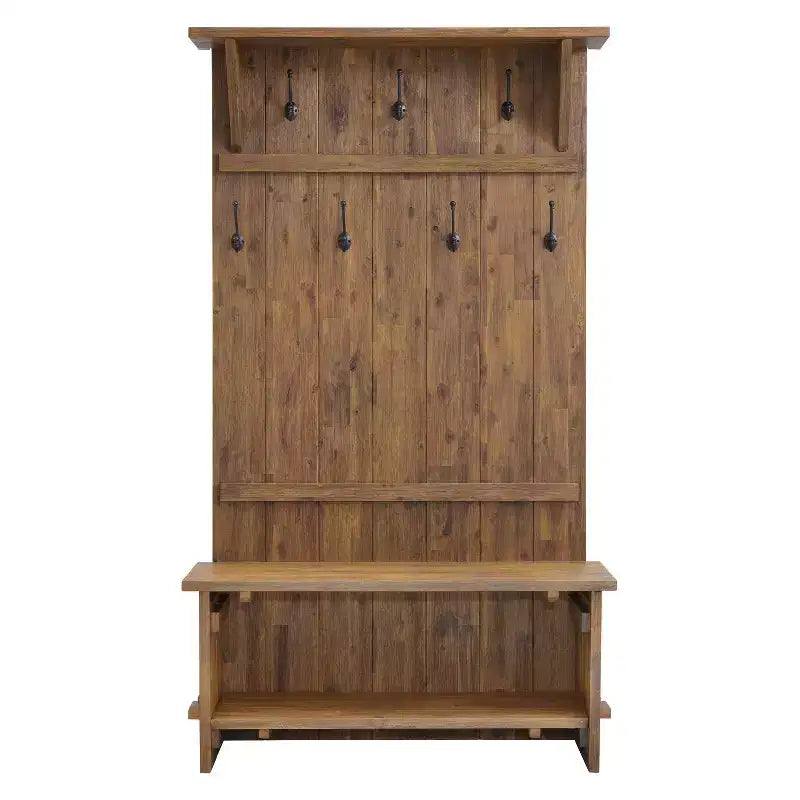 70 Hall Tree Driftwood - Alaterre Furniture