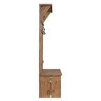 70 Hall Tree Driftwood - Alaterre Furniture