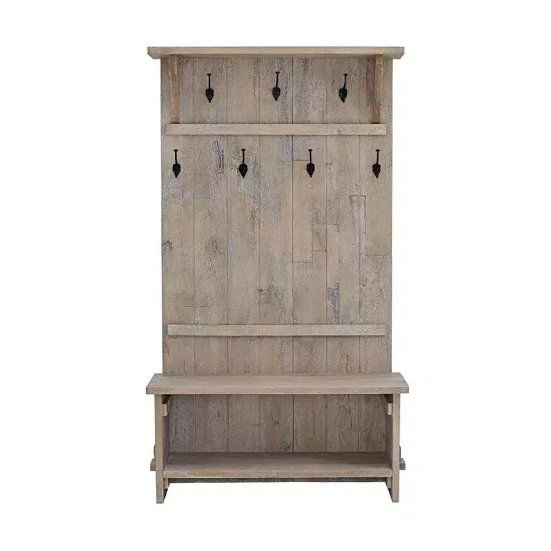 70 Hall Tree Driftwood - Alaterre Furniture