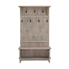 70 Hall Tree Driftwood - Alaterre Furniture