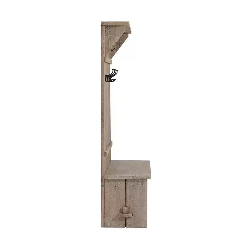 70 Hall Tree Driftwood - Alaterre Furniture